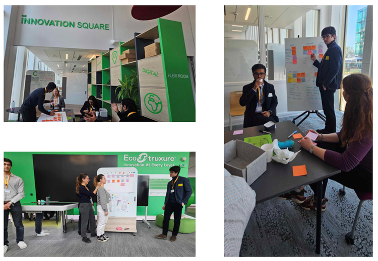 Innovation hub worskhops and presentations at Schneider Electric