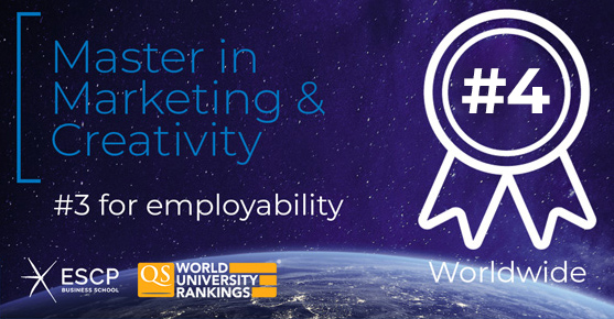 ESCP’s MSc in Marketing & Creativity placed 4th Worldwide by QS World University Rankings
