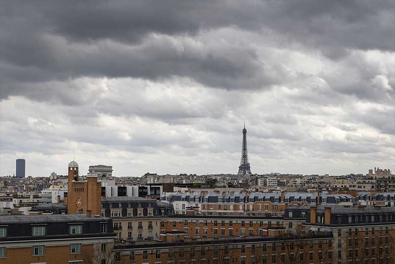 View of the Eiffel Tower from the Champerret Campus
