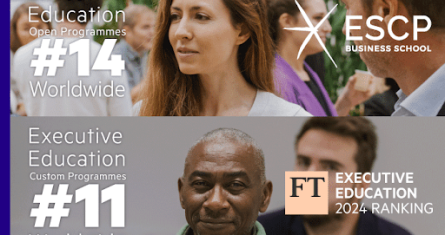 ESCP’s Executive Education Custom & Open programmes rank among the top 15 globally in 2024 Financial Times ranking